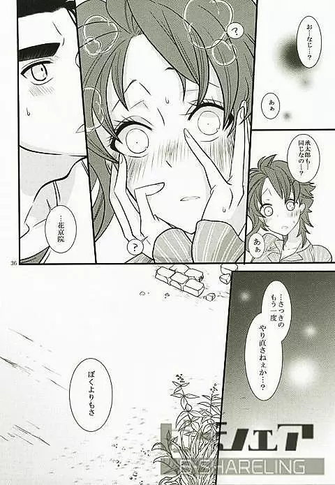 花京院にだんだん惹かれていっている承太郎は Page.33