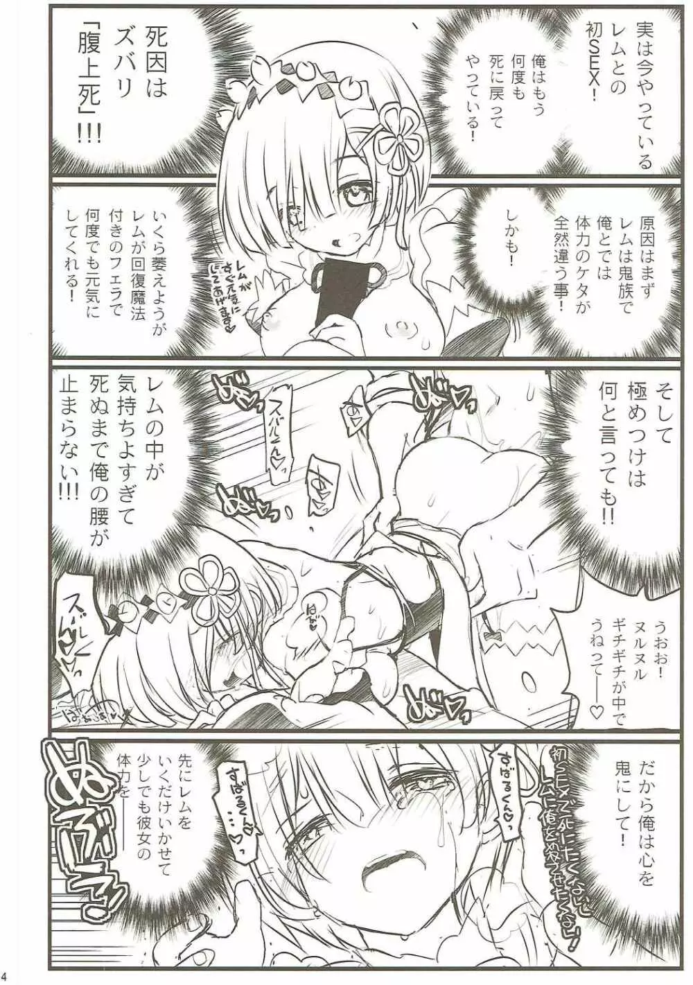 レムとイチャイチャ死に戻り♡ Page.4