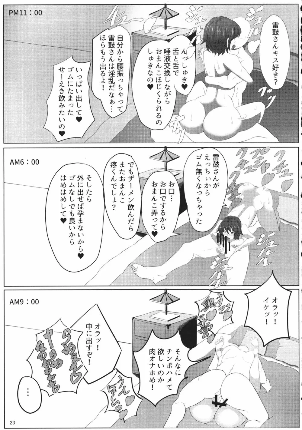 睡姦無自覚調教快楽落ち雷鼓さんをドスケベにする本 Page.22