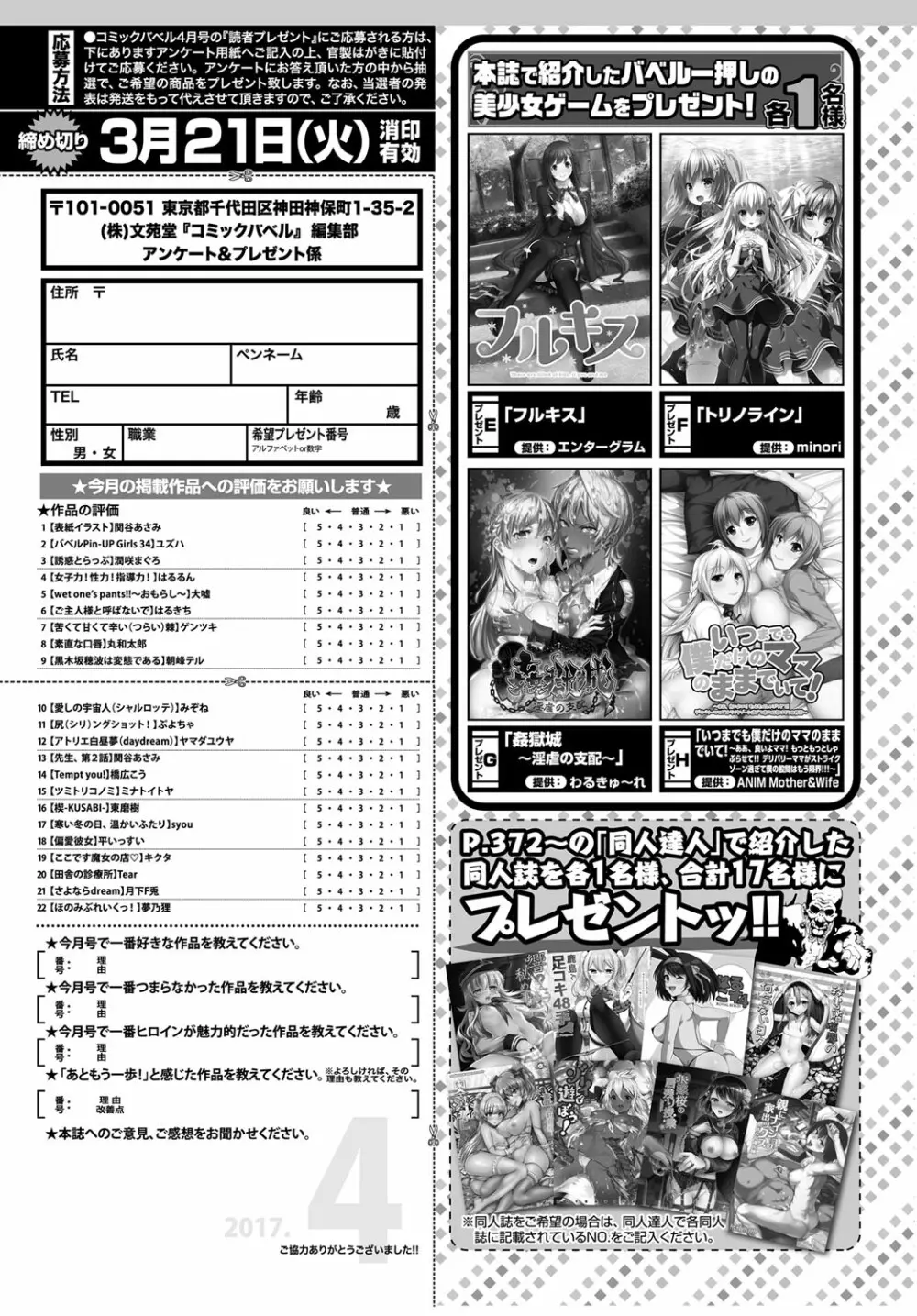 COMIC BAVEL 2017年4月号 Page.380