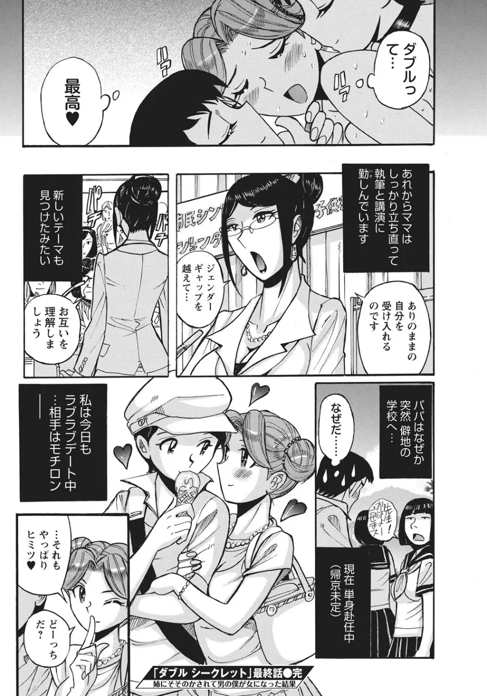 姉にそそのかされて男の僕が女になった結果 Page.163