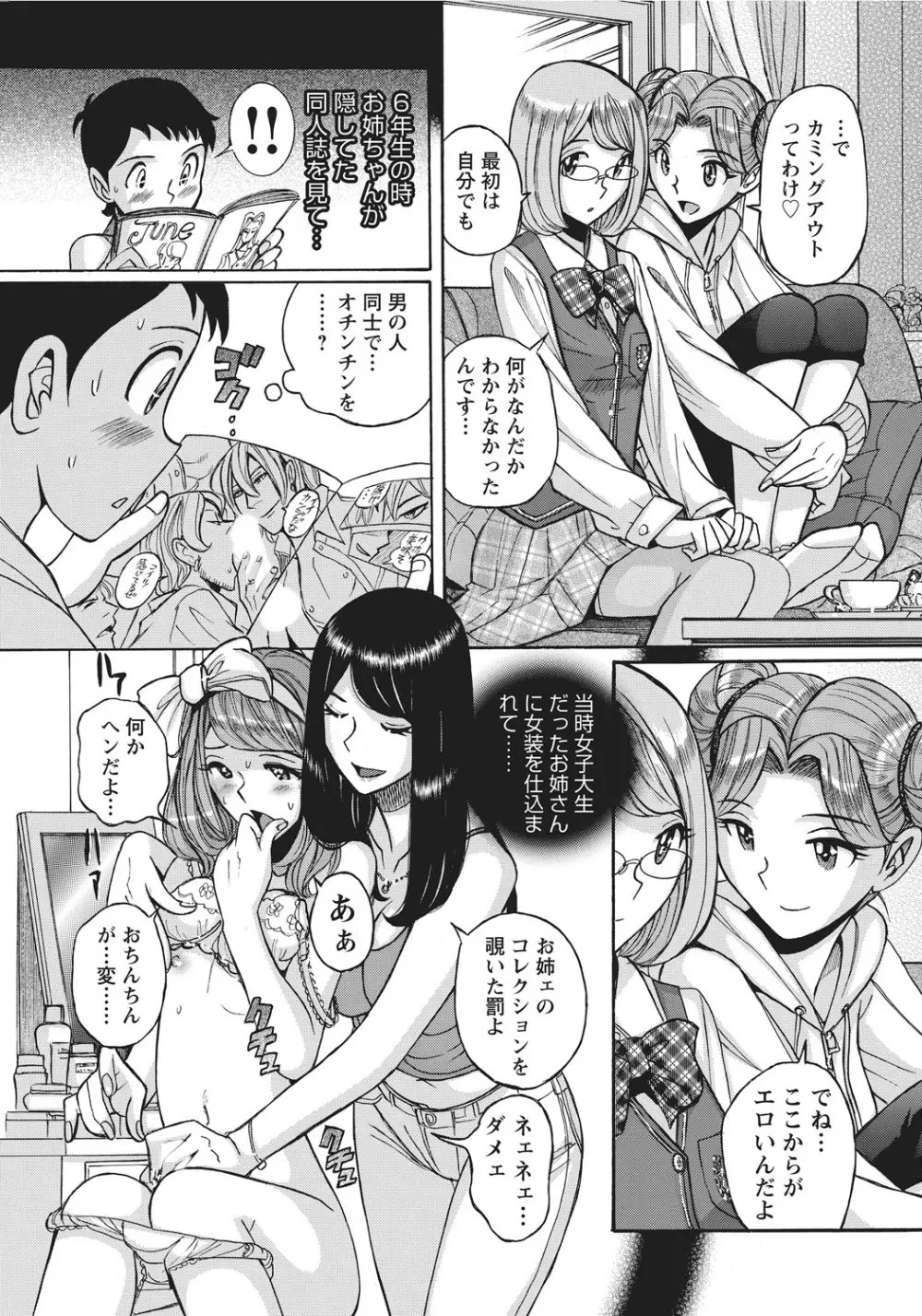 姉にそそのかされて男の僕が女になった結果 Page.28