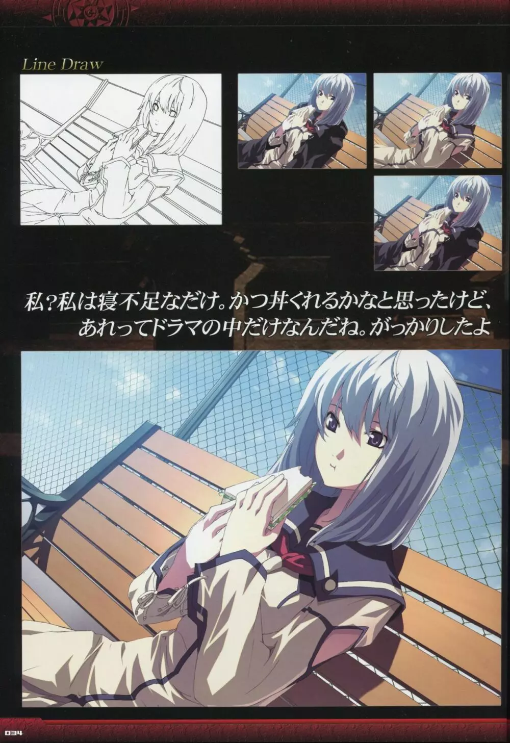 Dies irae Visual Fanbook - Black Book Page.36