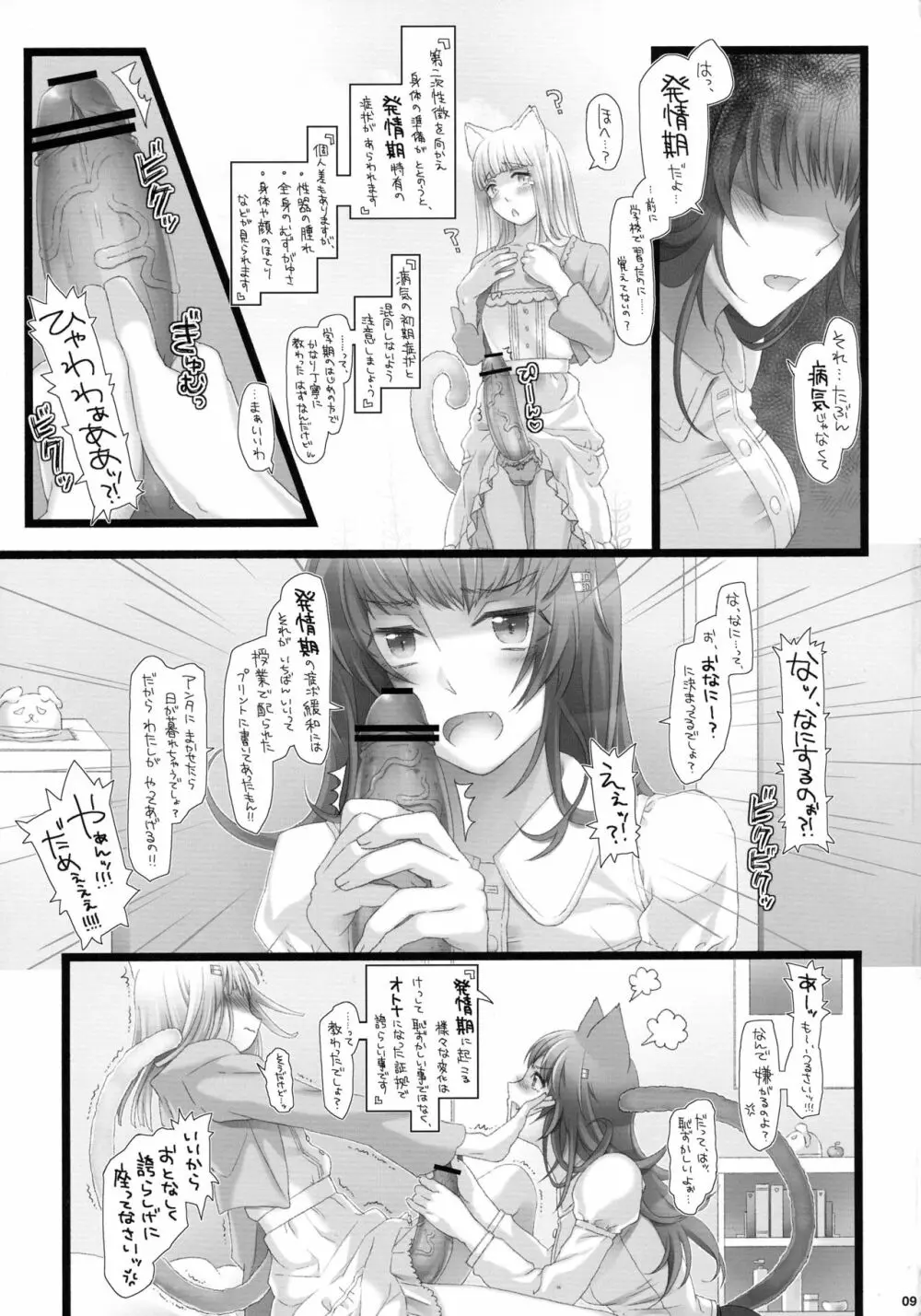 ふたなり子猫と発情期 Page.8
