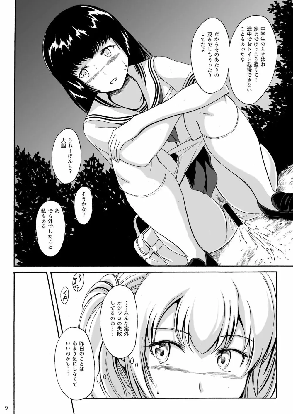 排尿少女 雛子のおしっこ日和 Page.8