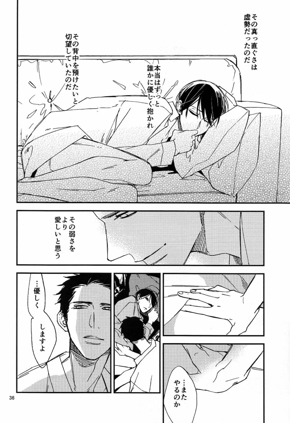 傾くからだ Page.36