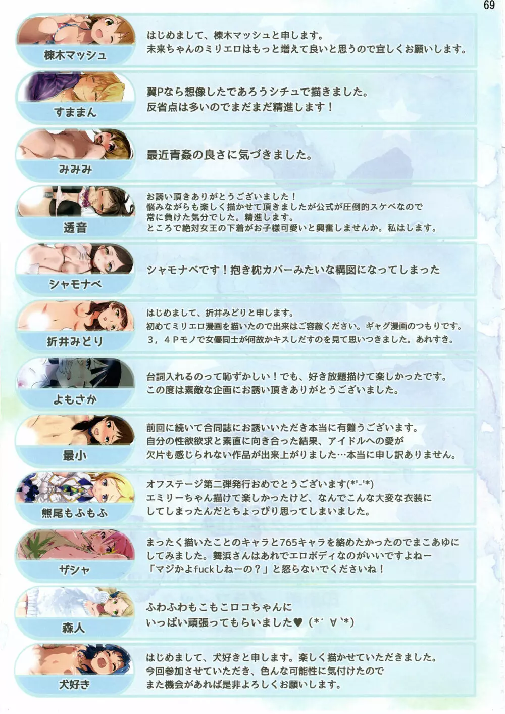 ミリエロフルカラー合同誌 オフステージ2α Page.70