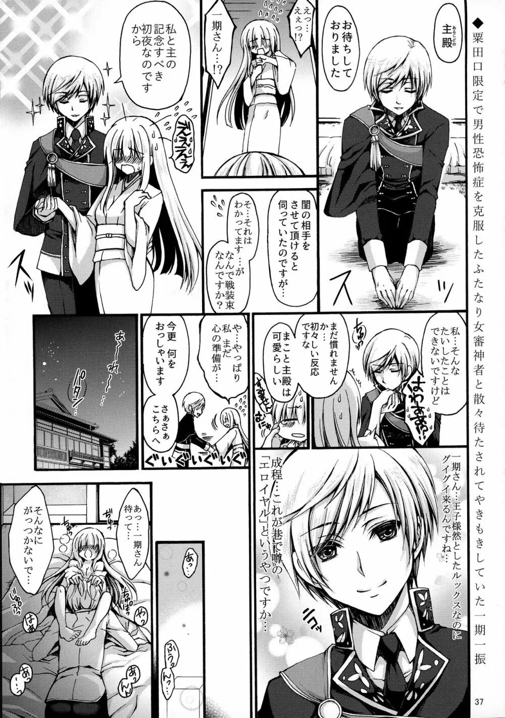 男性恐怖症のふたなり女審神者が粟田口刀剣に囲われるまで。 Page.36