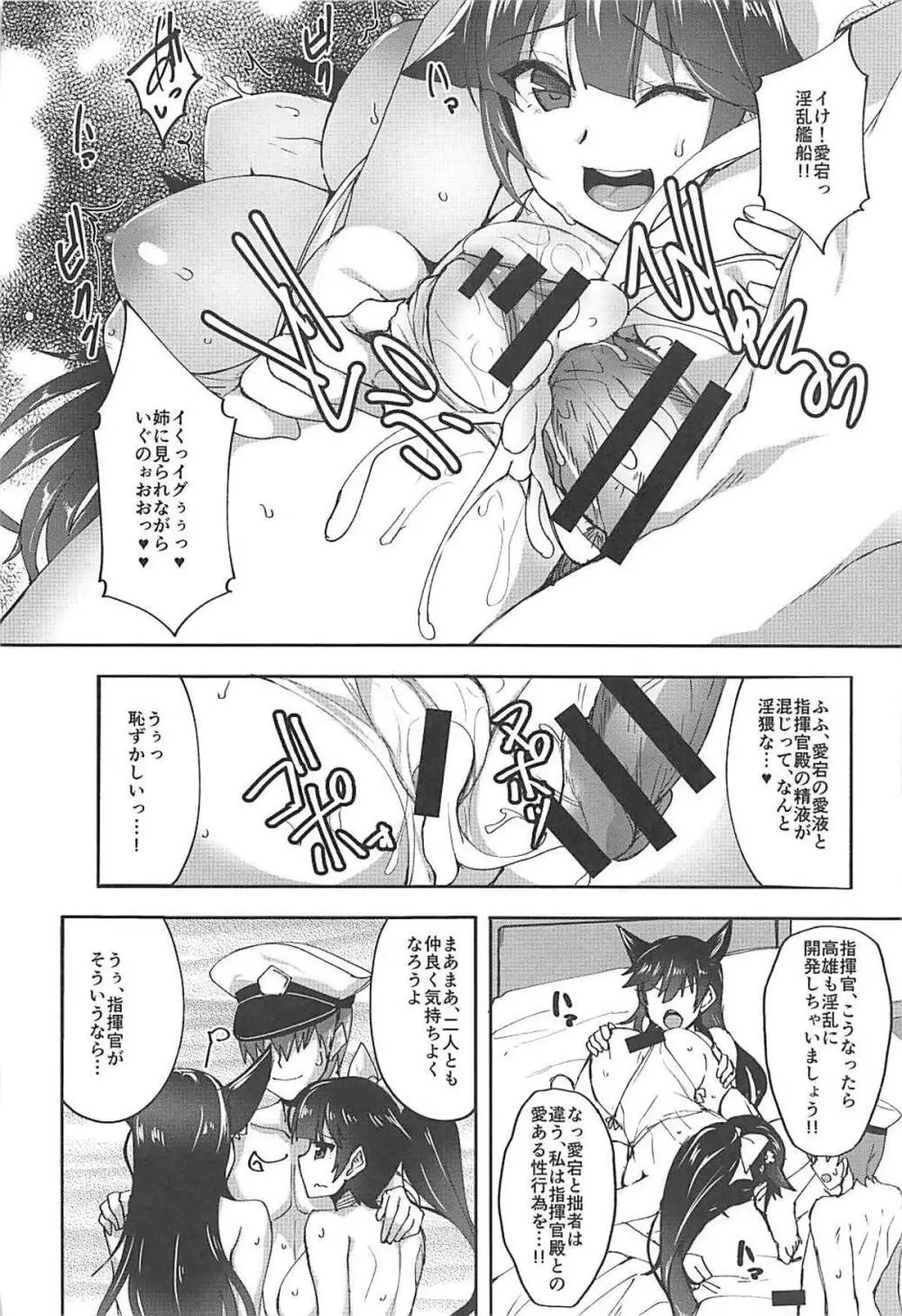 愛宕と高雄のイチャラブ夜戦性活Alternative Page.19