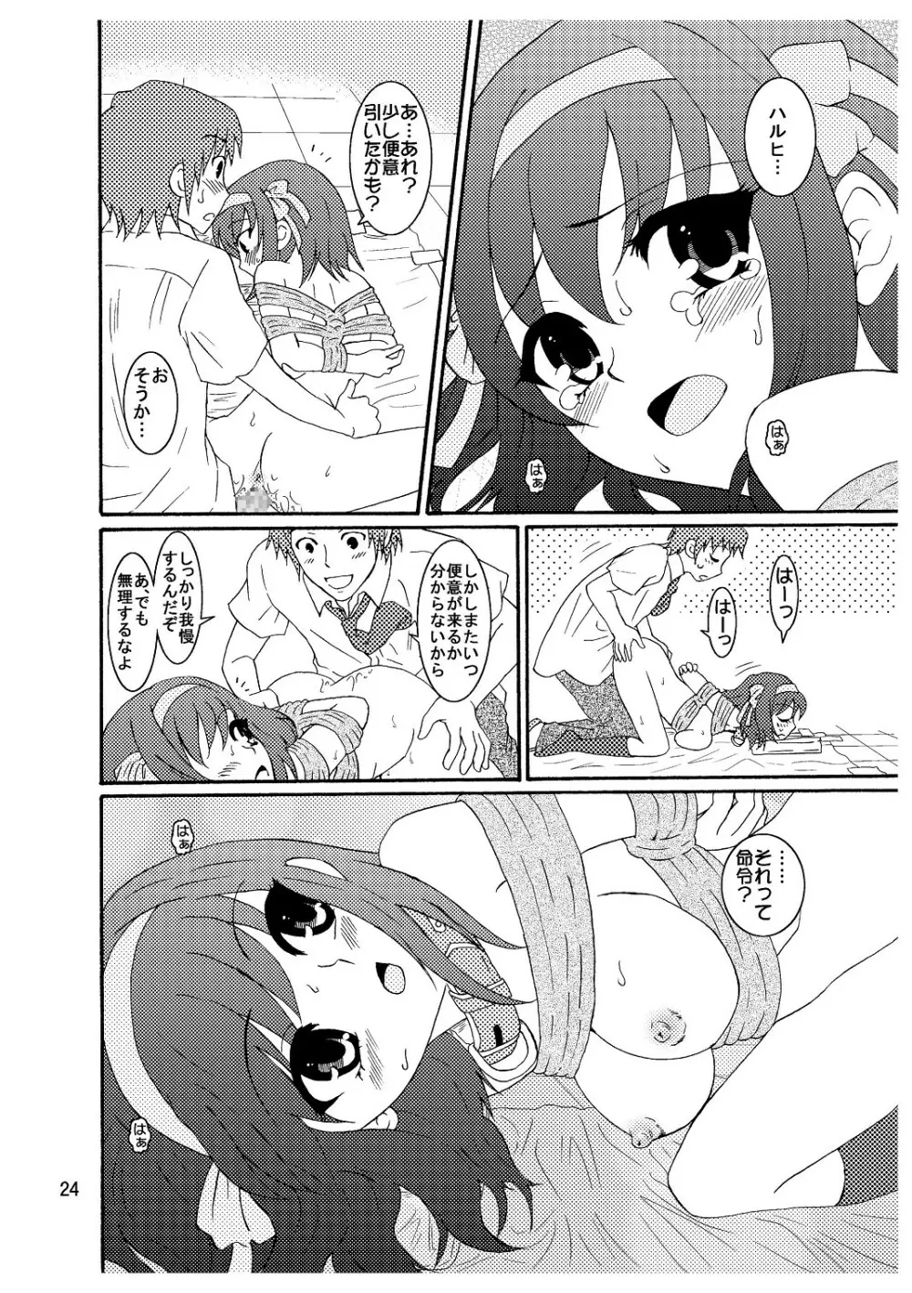 涼宮ハルヒさんの危険な愛体験3 Page.25