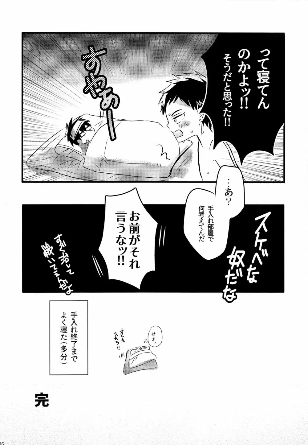 同田貫の嫌いな手入れ部屋でのくだらないお話。 Page.25