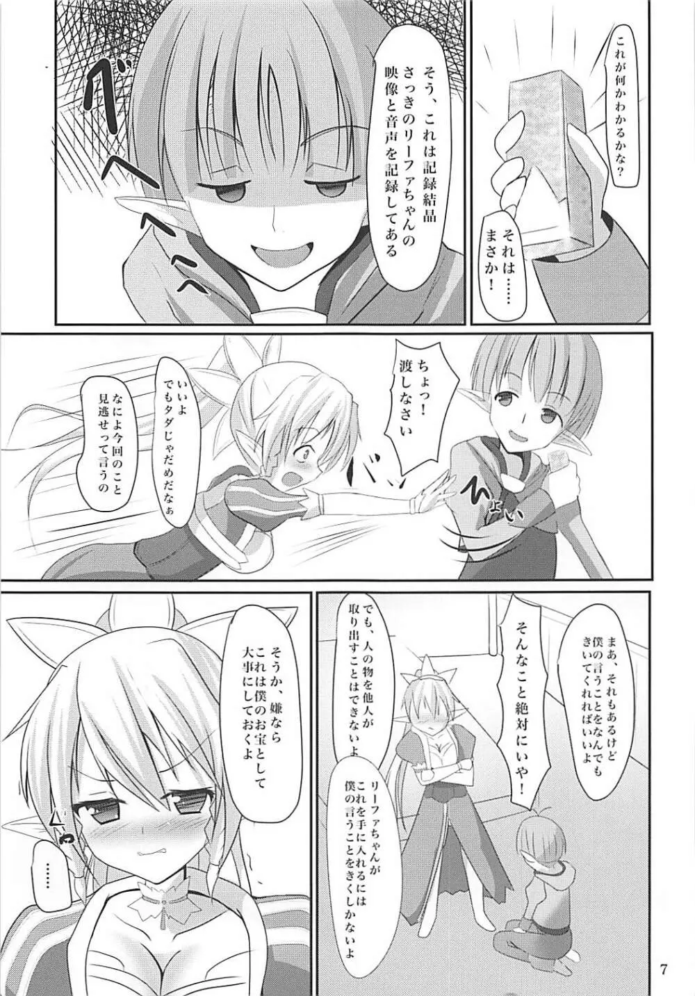 リーファちゃんお外でHなお散歩 Page.6