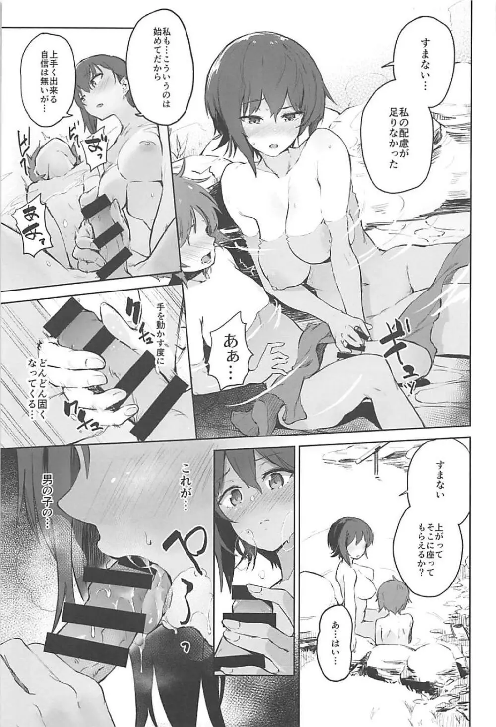 まほと一緒に温泉道 Page.8