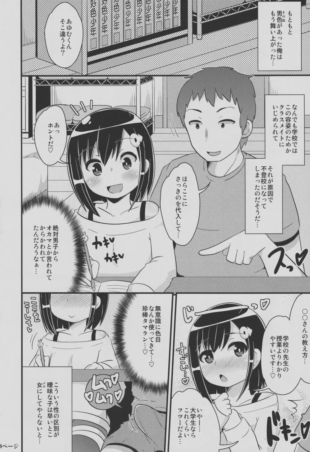 ナヨナヨ少年をホモセックス（コネコネ）で女（メス）にする本 Page.3