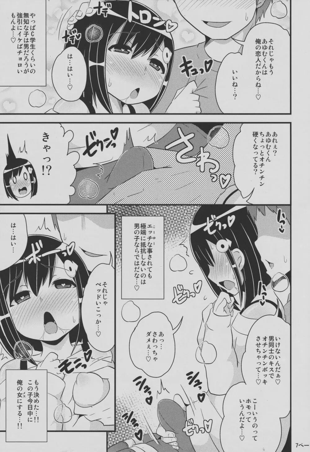 ナヨナヨ少年をホモセックス（コネコネ）で女（メス）にする本 Page.6