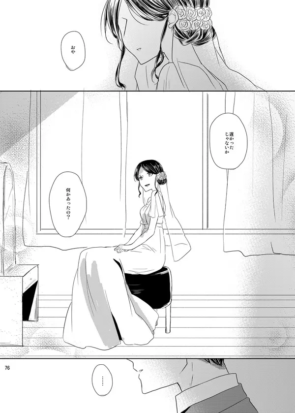 いとしいとしと君はいう Page.74