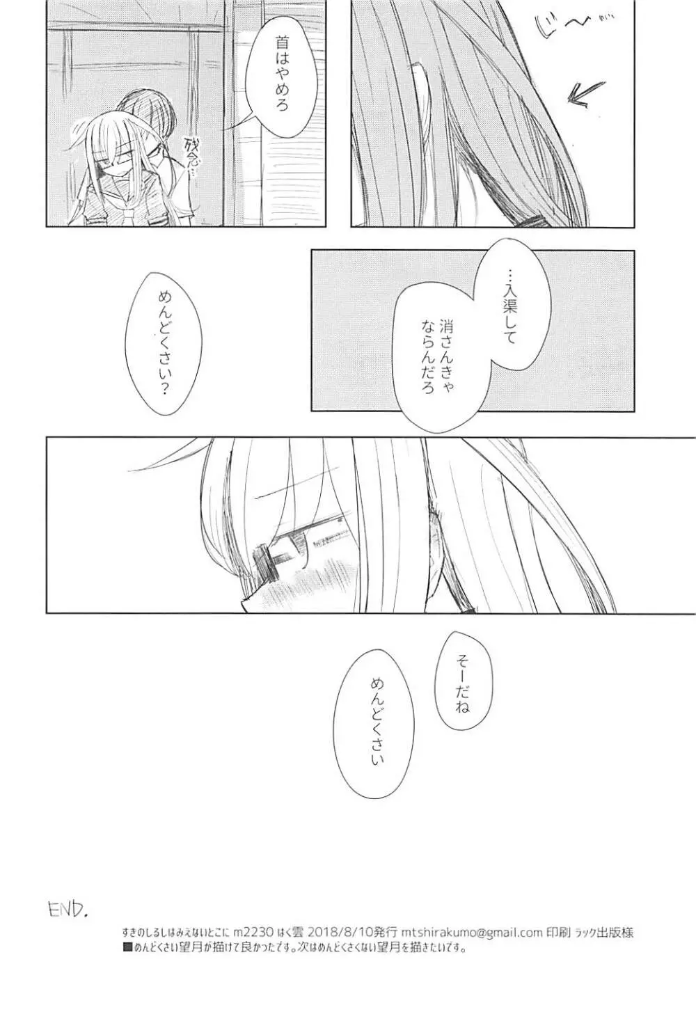 すきのしるしはみえないとこに Page.20