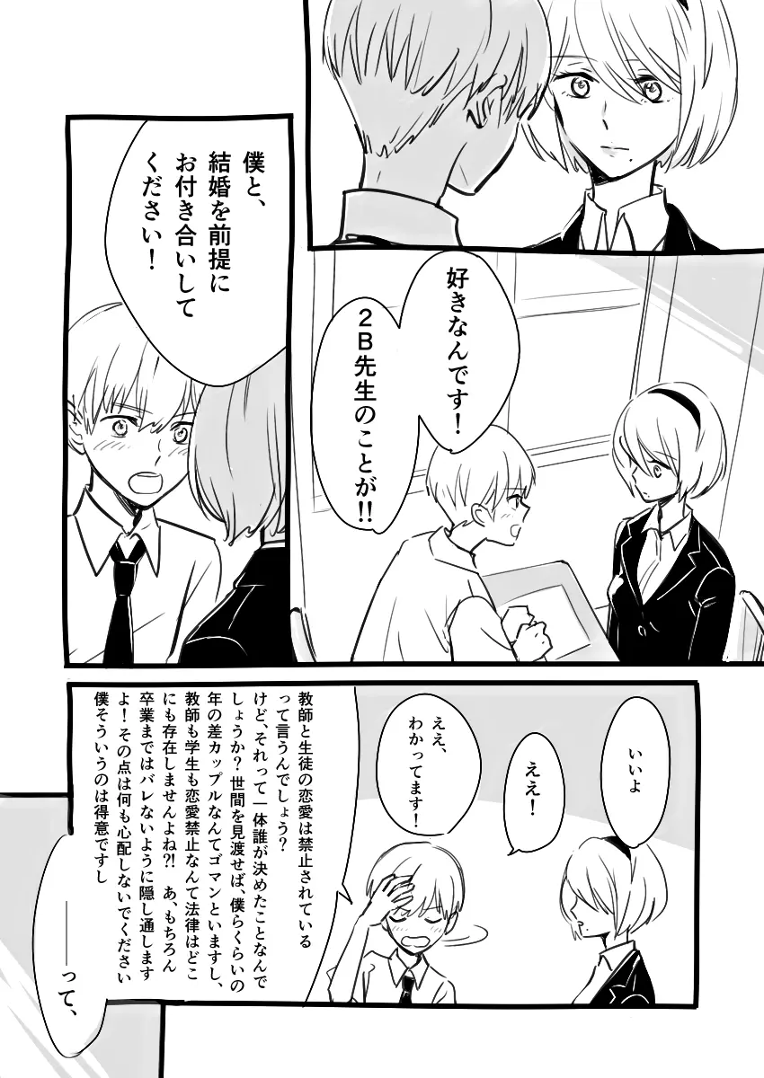 2B先生と9Sくん Page.2