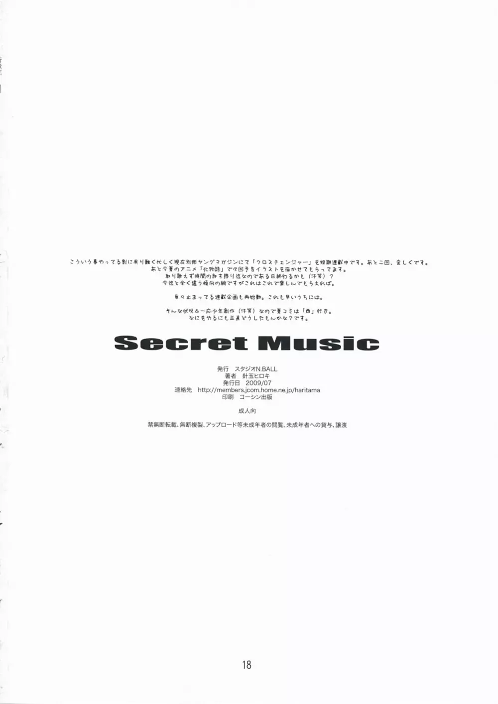 Secret Music Page.17