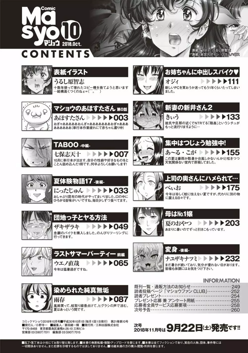 コミックマショウ 2018年10月号 Page.259