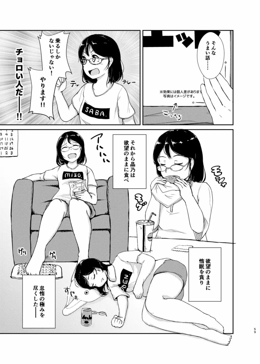 ダイエットはおやつのあとで Page.58