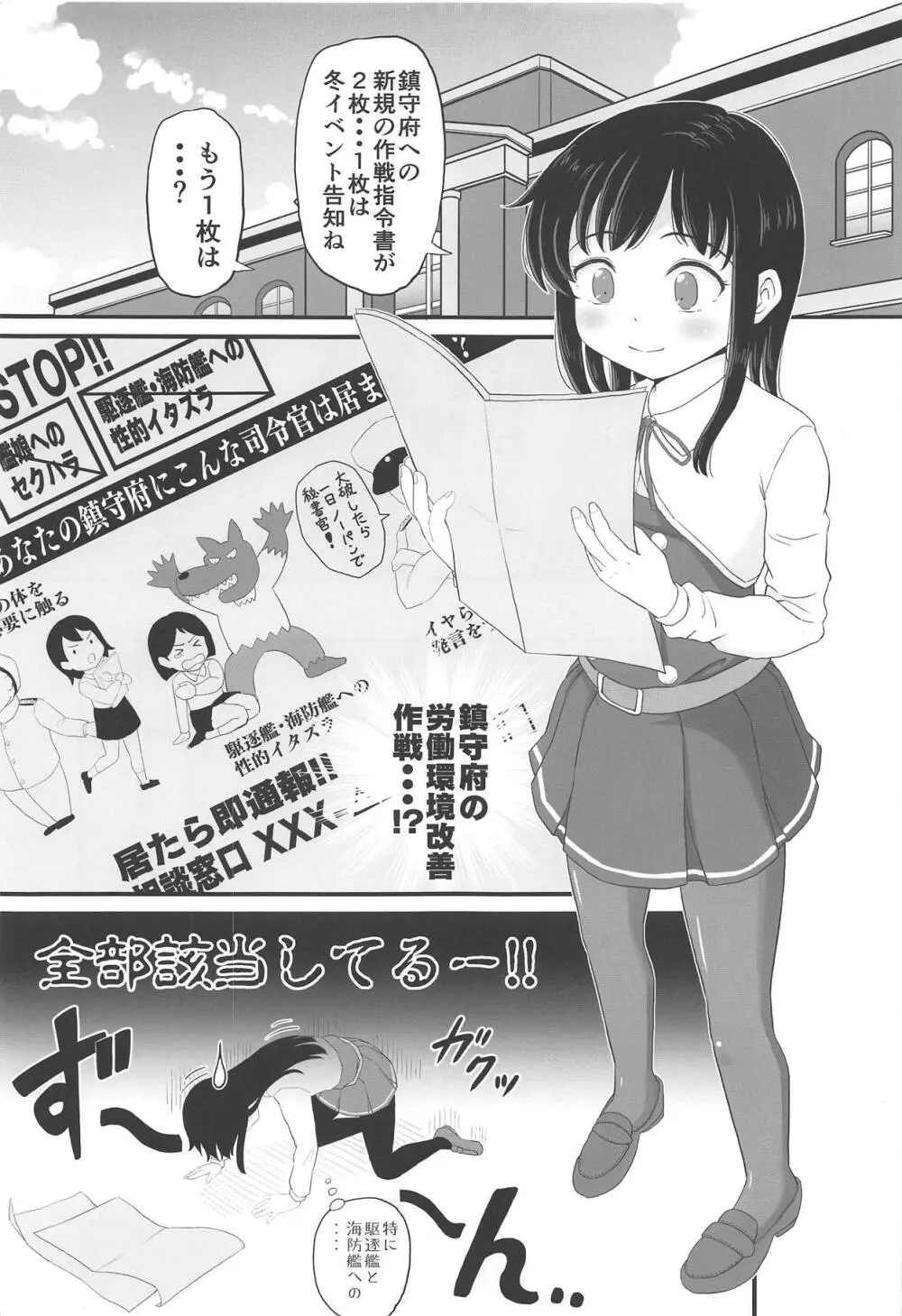 絶対に負けない朝潮ちゃん Page.2