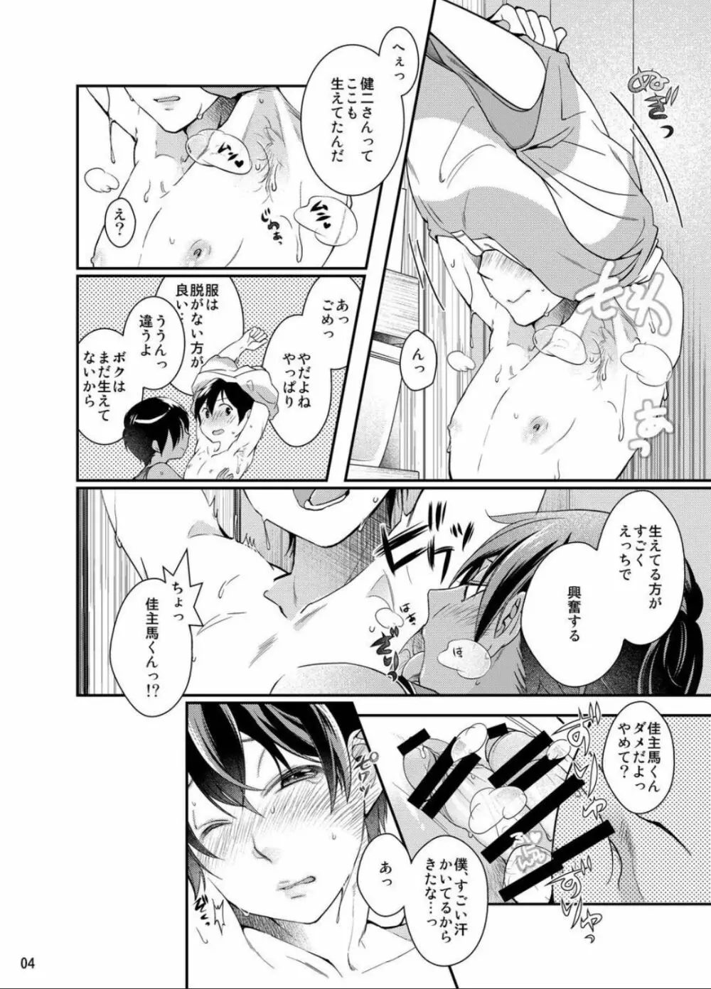 わき★コキ～お兄さんの腋毛でシコシコオナニー～ Page.3