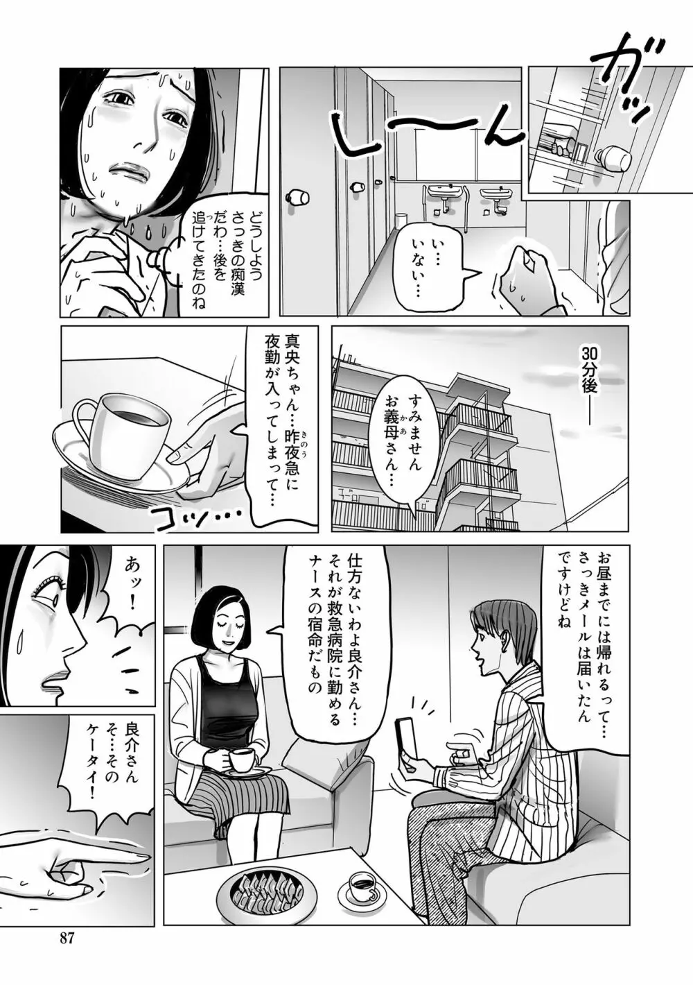 寝取られ熟母のつやめき Page.87