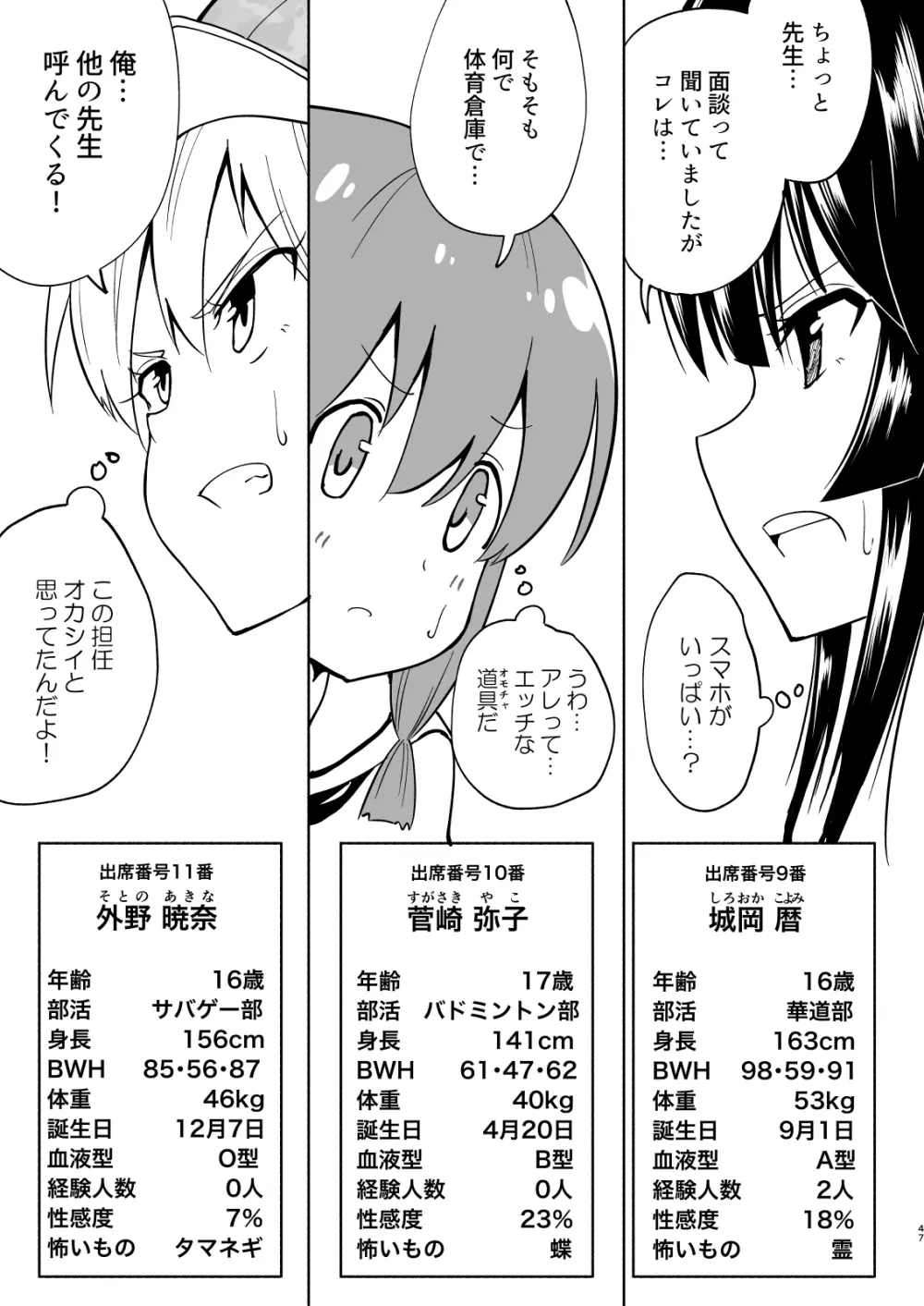 セックススマートフォン～ハーレム学園編4～ Page.47