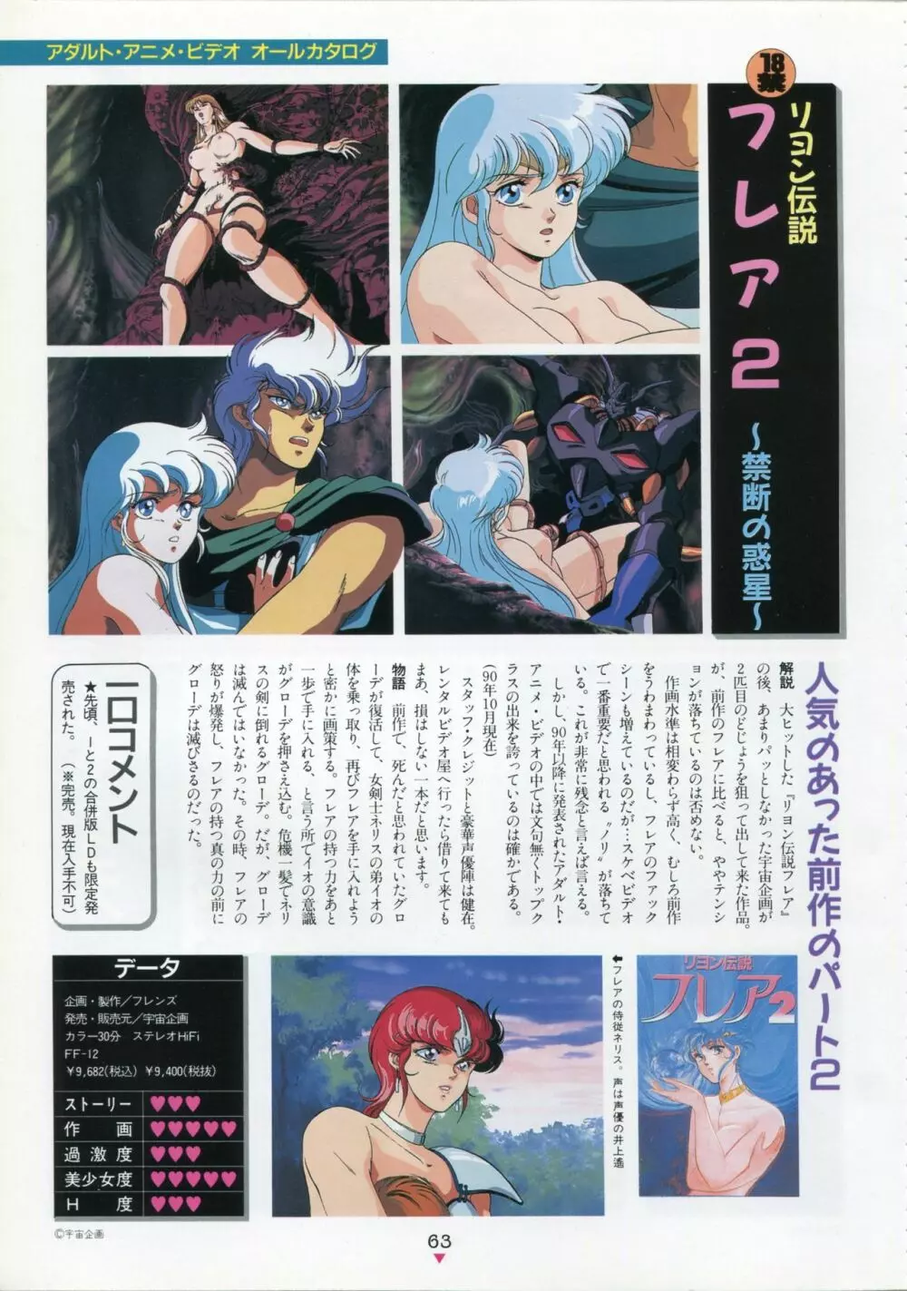 美少女アニメ大全集 - アダルトアニメビデオカタログ1991 Page.59