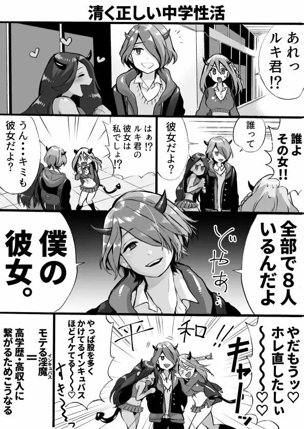 落第サキュバスと優等インキュバス Page.127