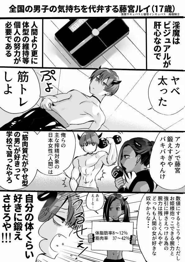 落第サキュバスと優等インキュバス Page.213