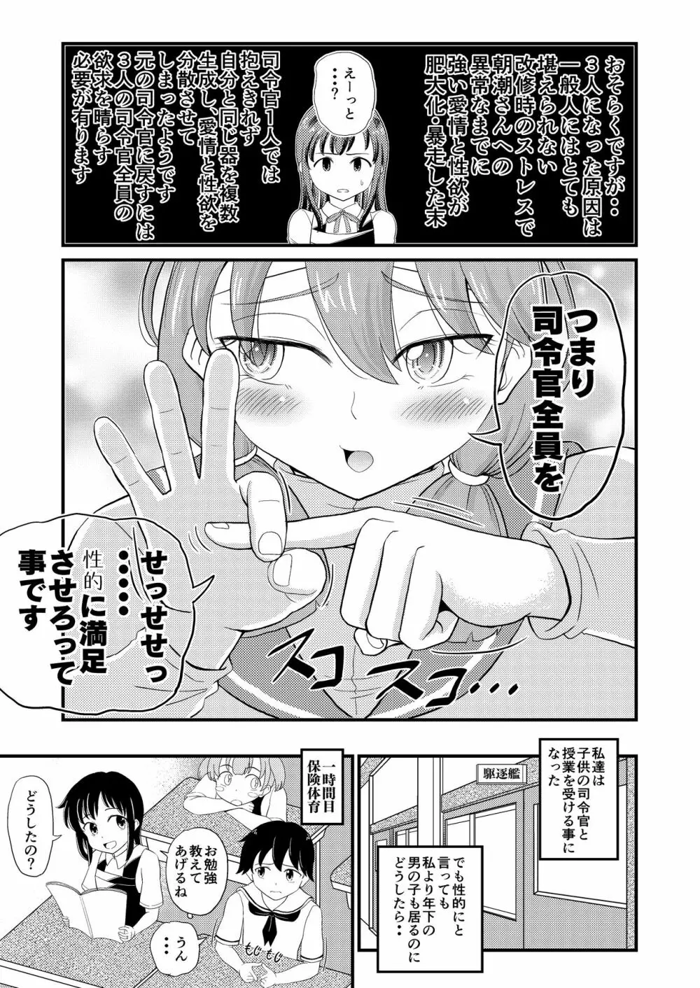 朝潮とぺろぺろいちゃらぶちゅっちゅする本 改二 Page.6