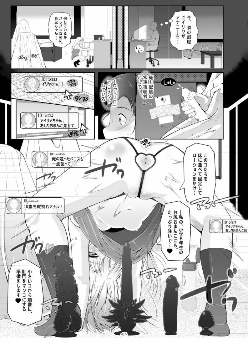 イリヤ・ママのオモチャを借りてHな配信 Page.8