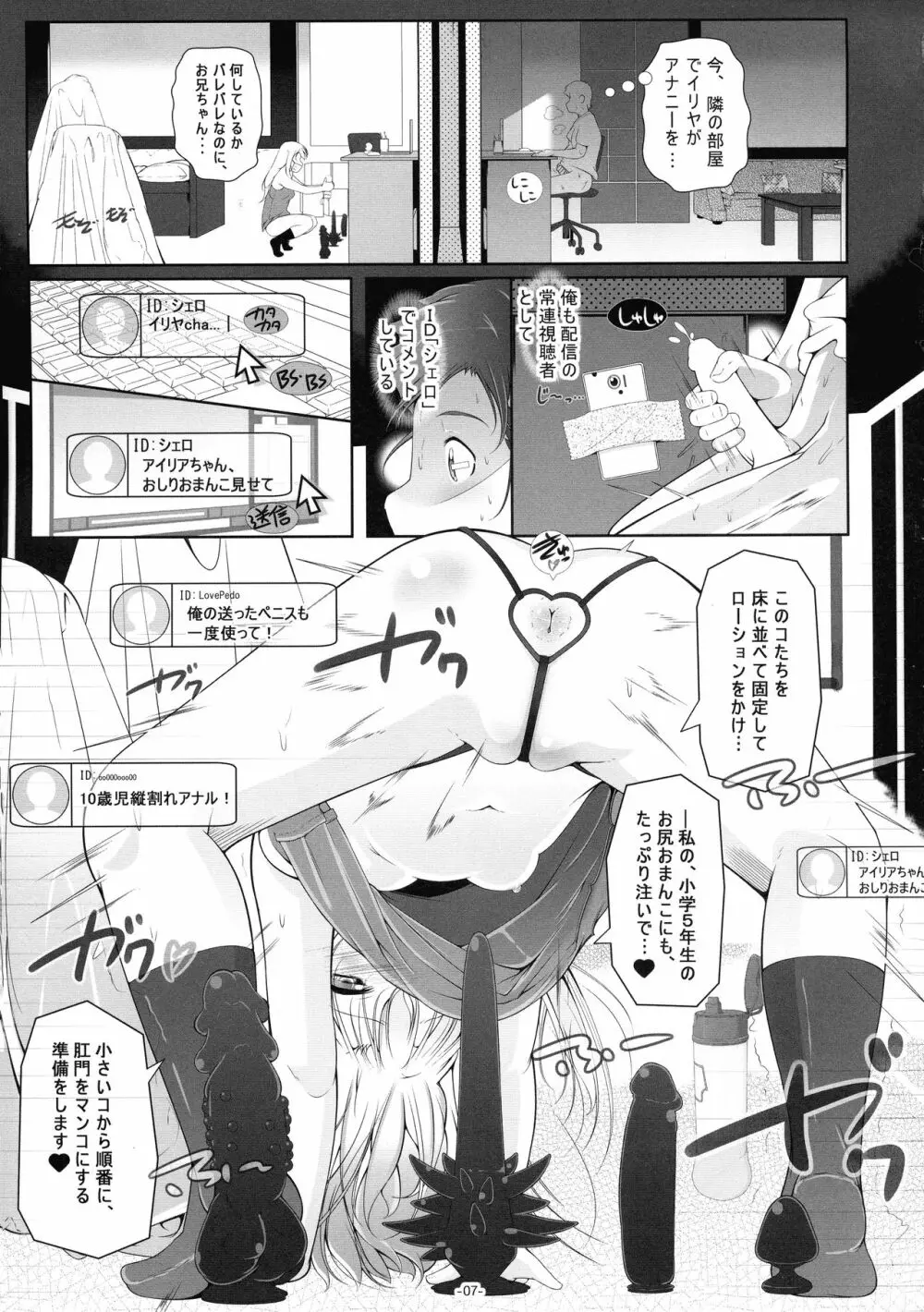 イリヤ・ママのオモチャを借りてHな配信 Page.8