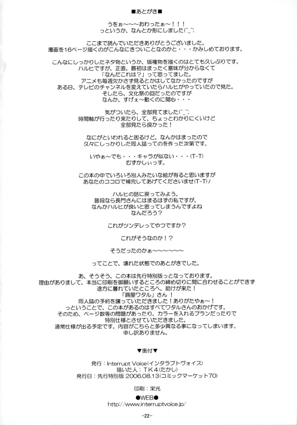 涼宮ハルヒの水泳 先行特別版 Page.21