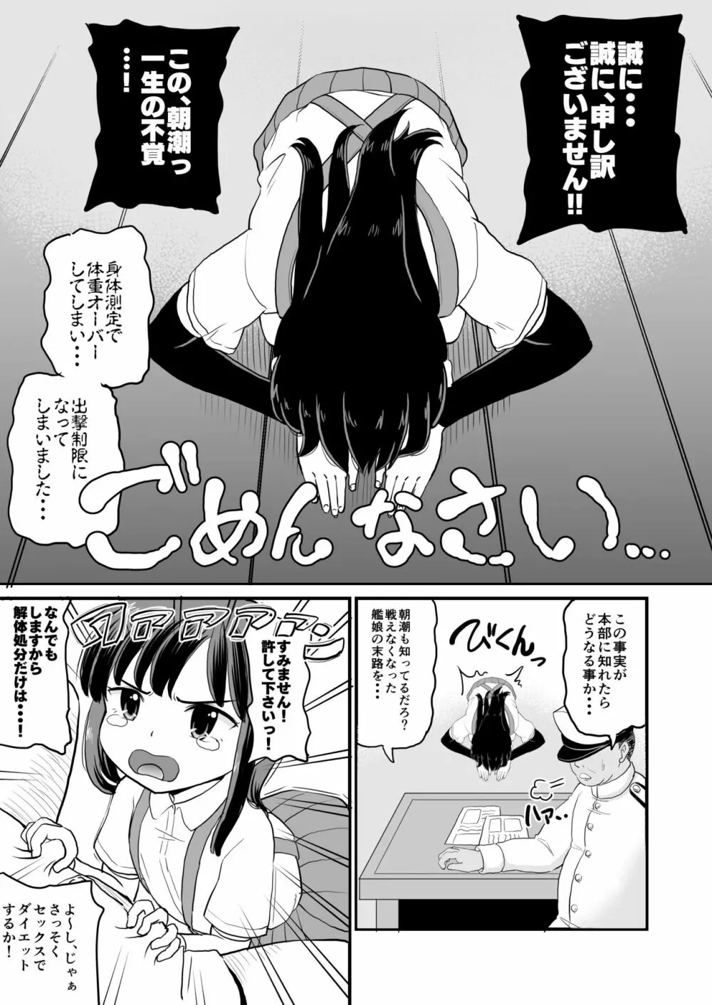 朝潮は太ってません!! Page.3