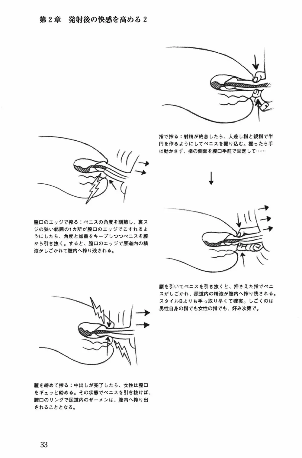 Hが10倍気持ちよくなる 膣内射精・中出し教本 Page.33