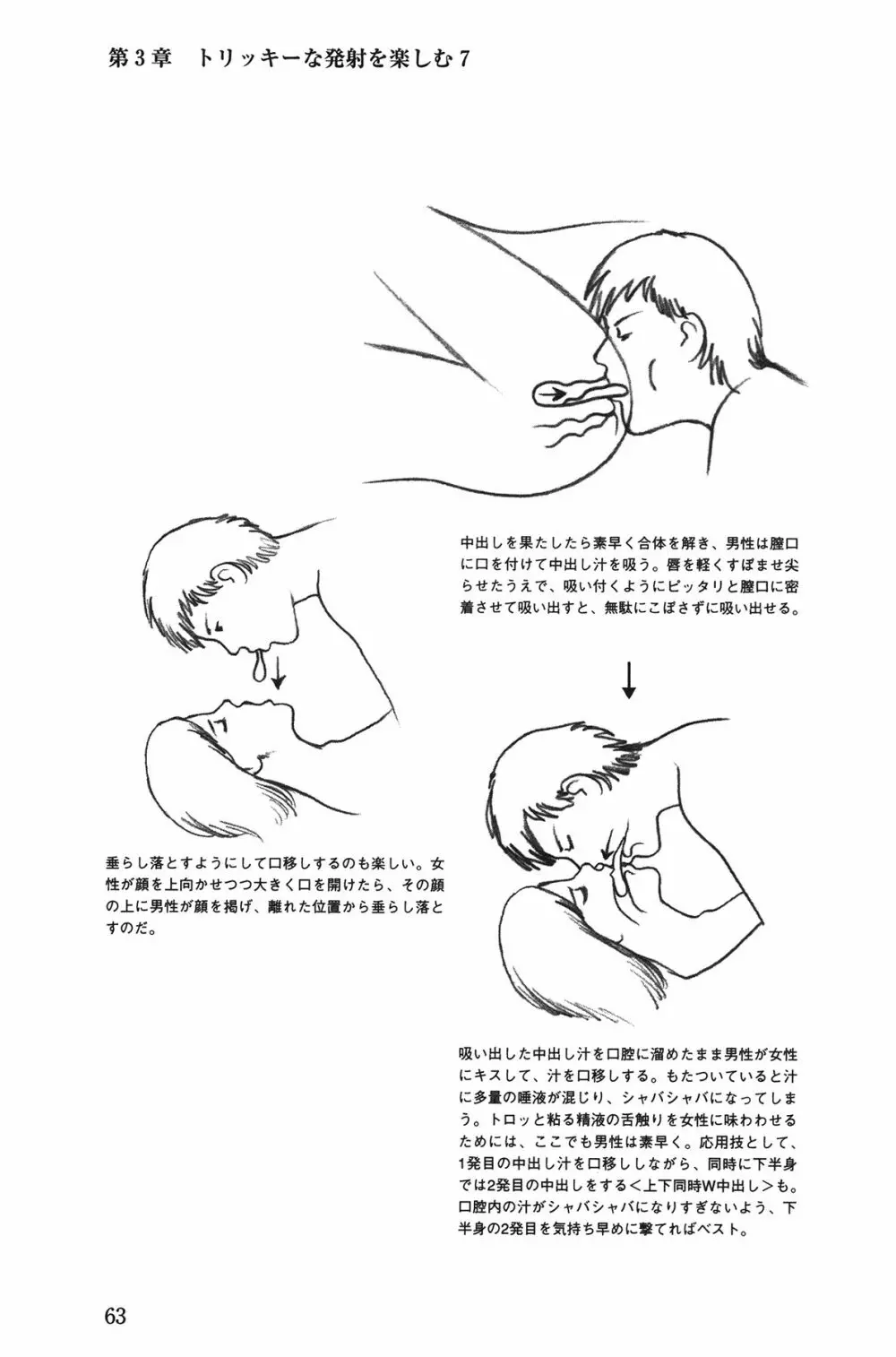 Hが10倍気持ちよくなる 膣内射精・中出し教本 Page.63