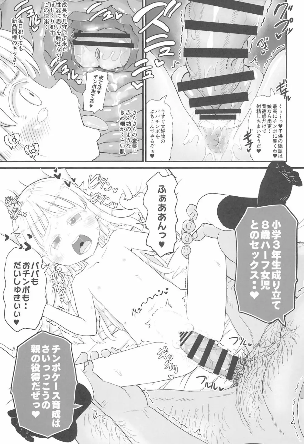 (C97) [ぼちぼちいこか (たっく)] 愛娘のアリスちゃん(8yo)が立派なチンポケースに育ちました Page.17