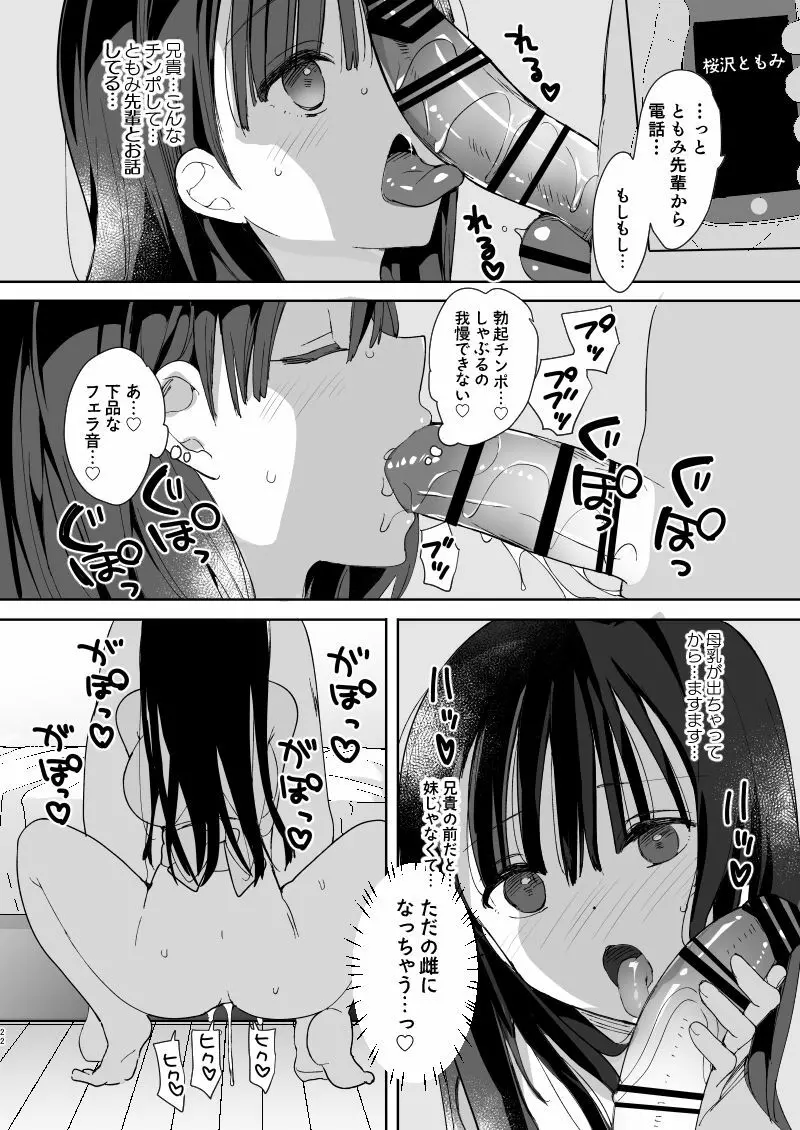 [ひつじまま (ひつじたかこ)] 陥没ちゃんも射(だ)したい。~妹の初乳~ [DL版] Page.20