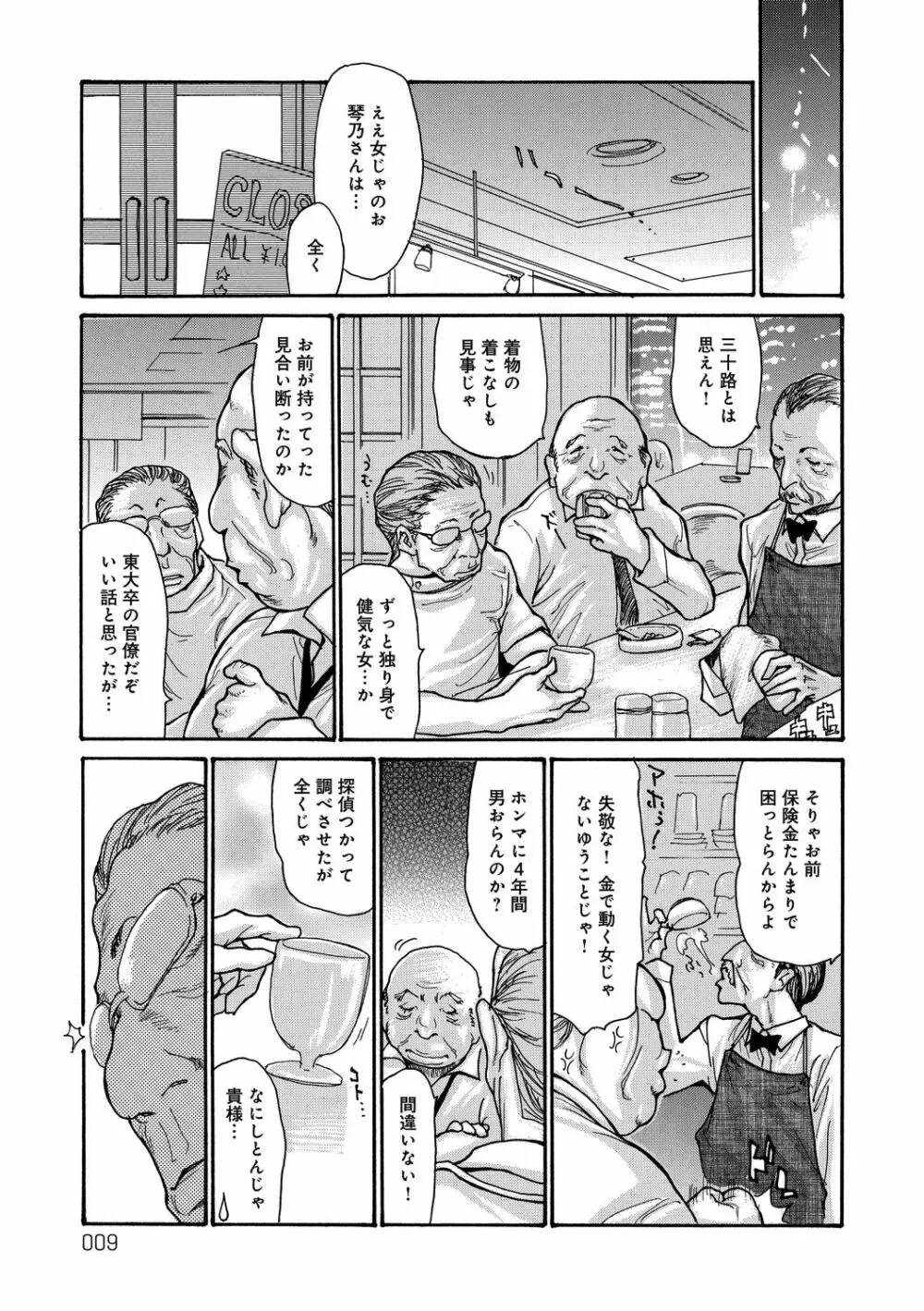 眠らされ犯された巨乳未亡人 Page.9