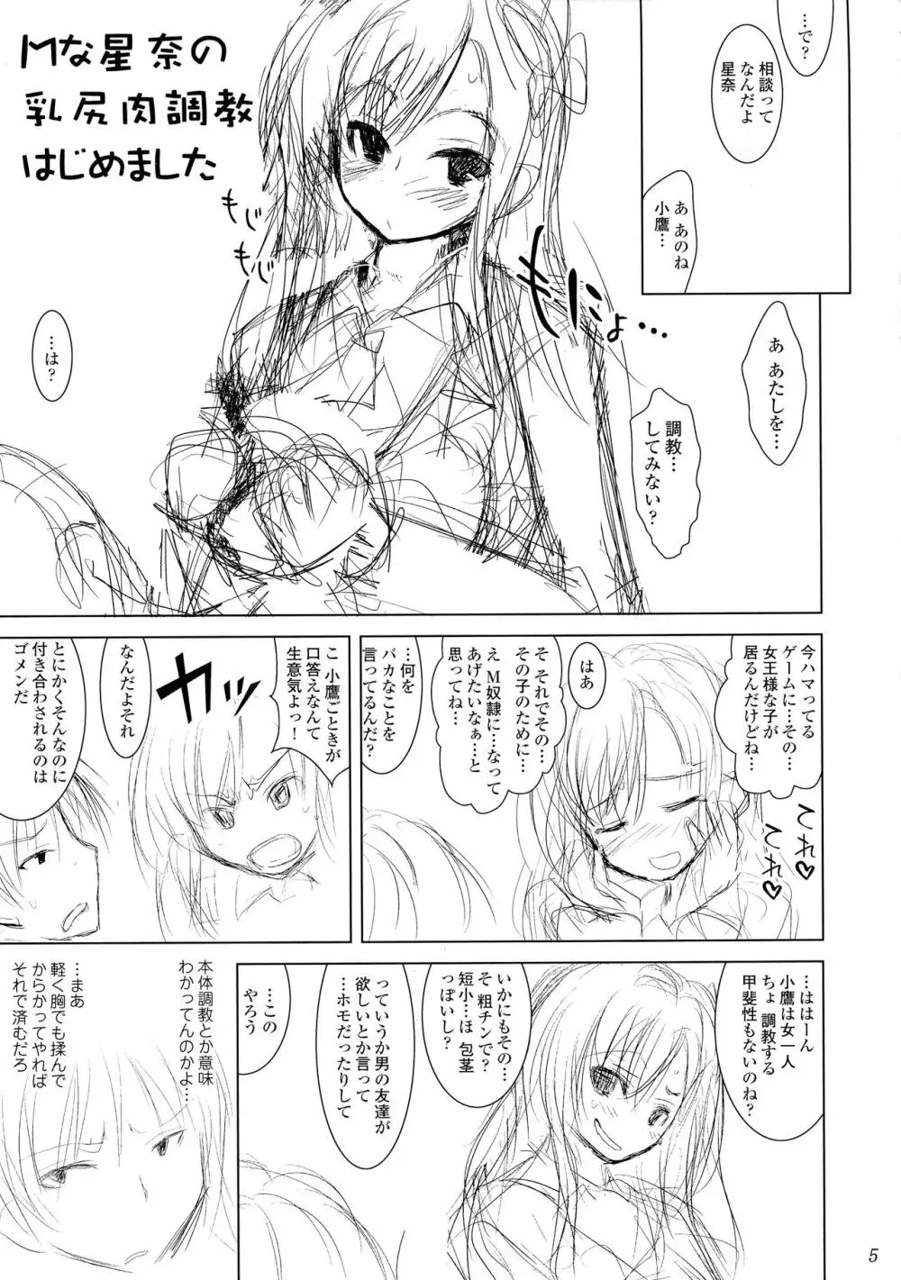 Mな星奈の乳尻肉調教はじめました Page.4