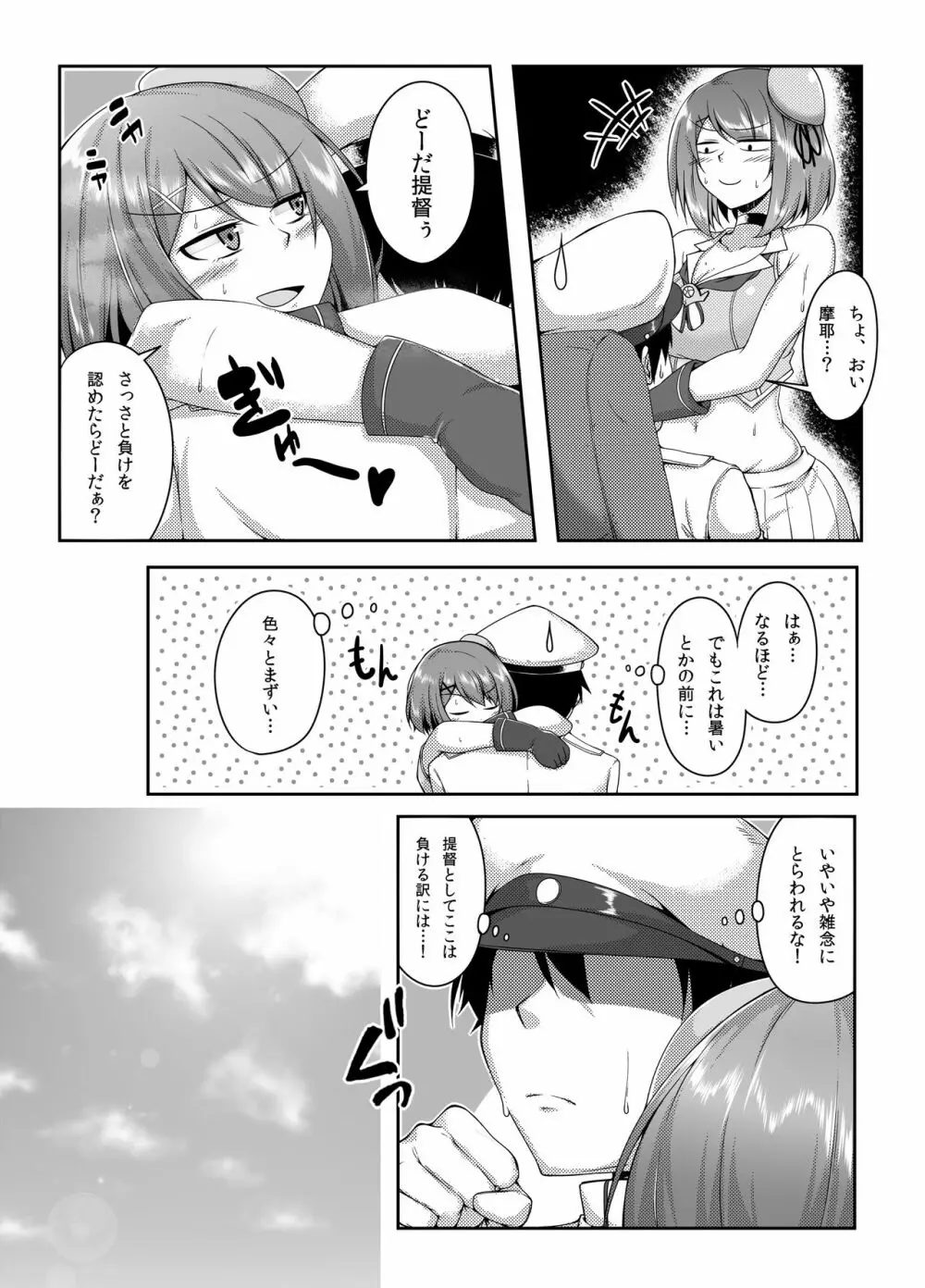 摩耶様と汗だくックス! Page.4