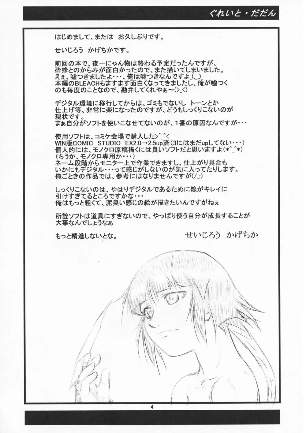 夜一にゃんと砕蜂の本 Page.4