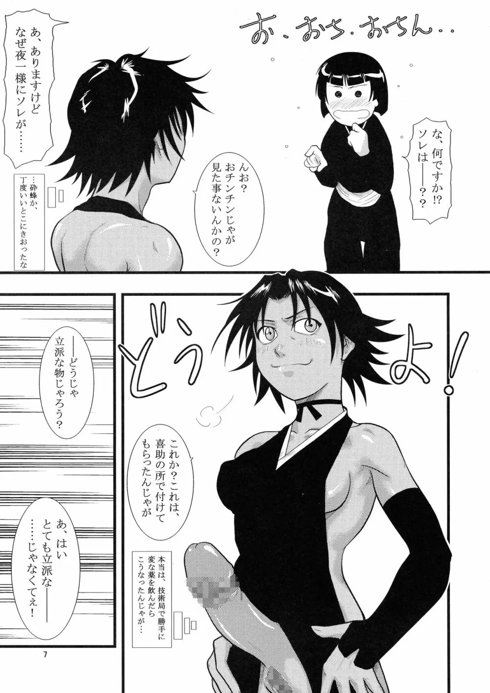 夜一にゃんと砕蜂の本 Page.7