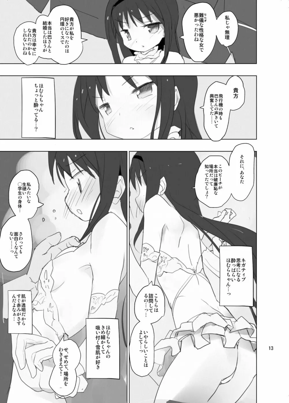 あなたのことが大好きなほむらちゃんと行く集団露出新婚旅行ハワイ!! Page.13