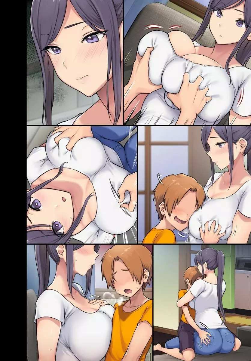 巨乳未亡人と息子のわる~いおともだち♥本編連載、第1-2回目。 Page.35
