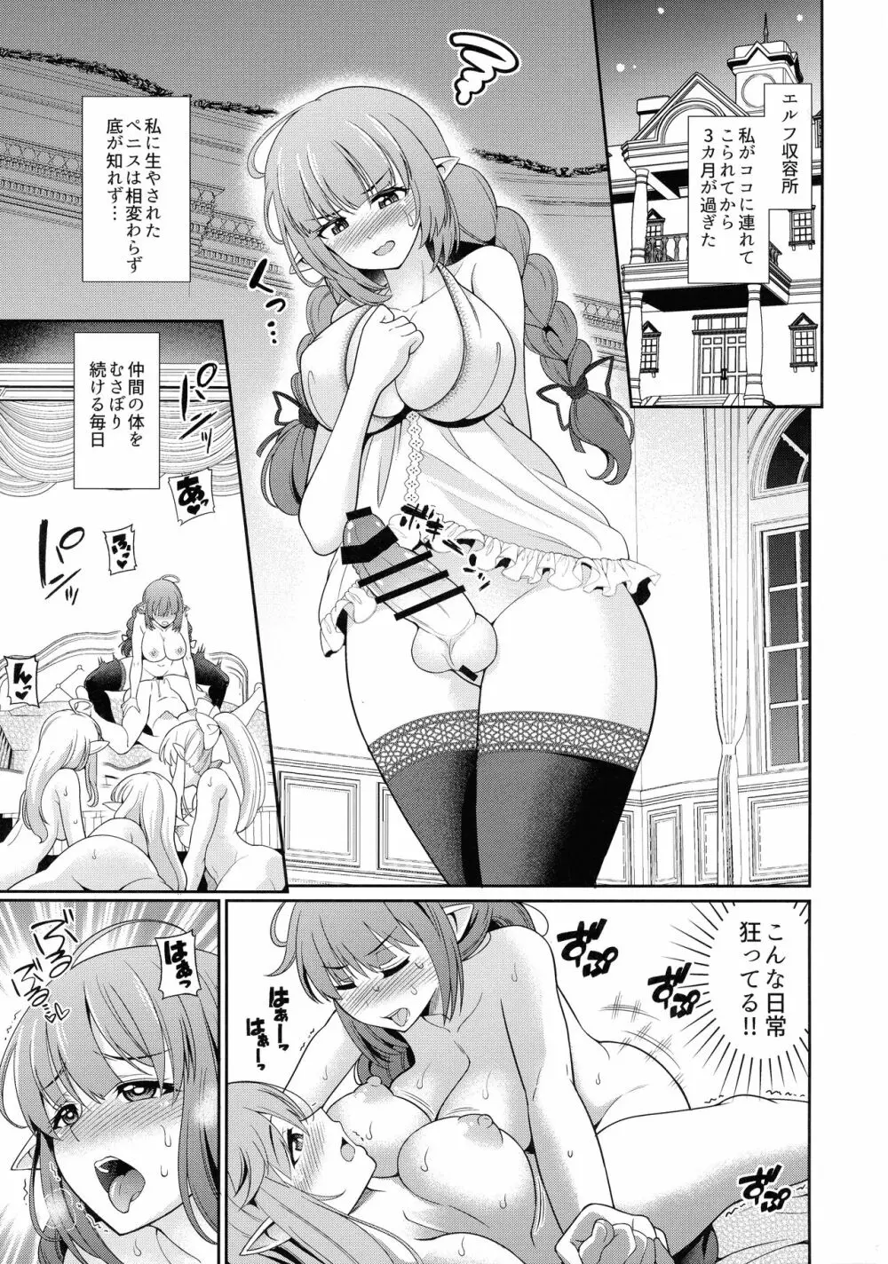 ふたなりエルフの種付け牧場2 Page.4