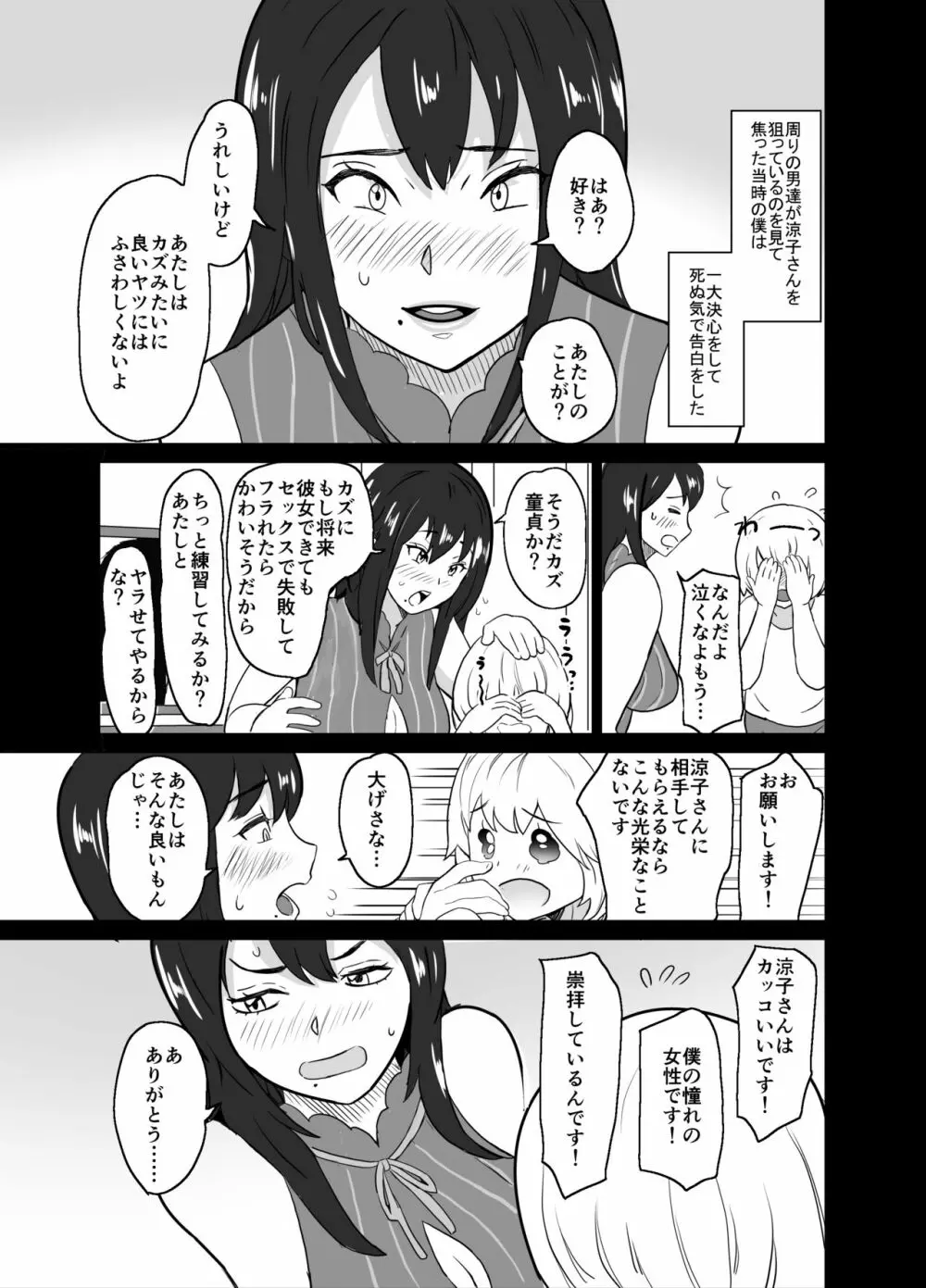 いちゃラブ手コキしながら浮気報告するビッチな年上彼女 Page.7